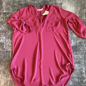 Lush 3/4 tab sleeve tunic. NWT